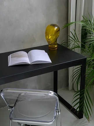 Стол Birman письменный, компьютерный, кухонный, обеденный, игровой, лофт 120х60, дуб/черный каркас5