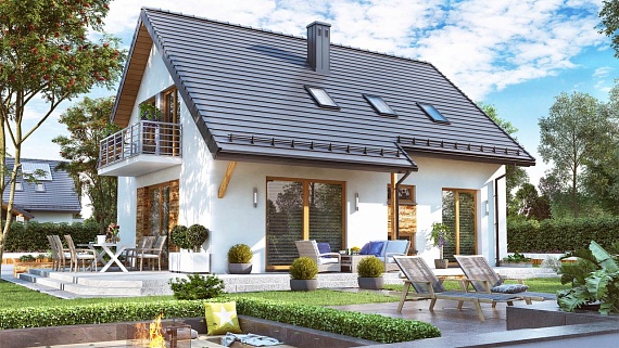 Проект Дом BW-36 вариант 18 без гаража0